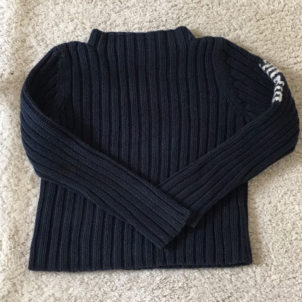 Ikks Navy Ribbed Kids Sweater